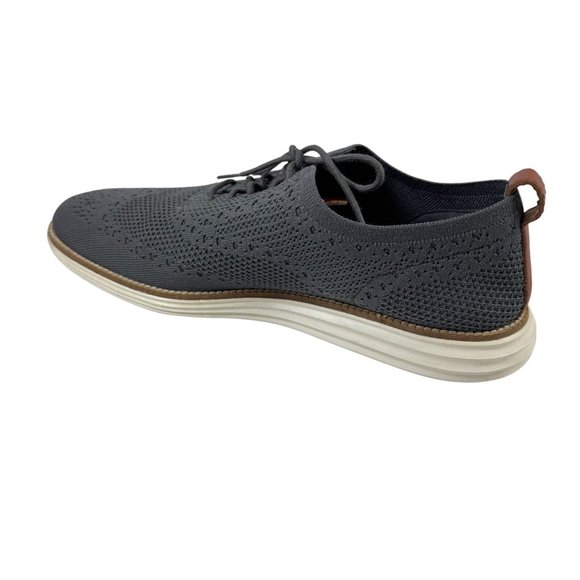 Cole Haan Size 11.5 Original Grand Mens Tie Shoes Stitchlite Wingtip Oxford Gray - Picture 11 of 11